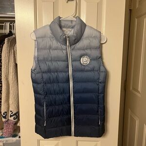 Ivory Ella Gradient Blue Puffer Vest